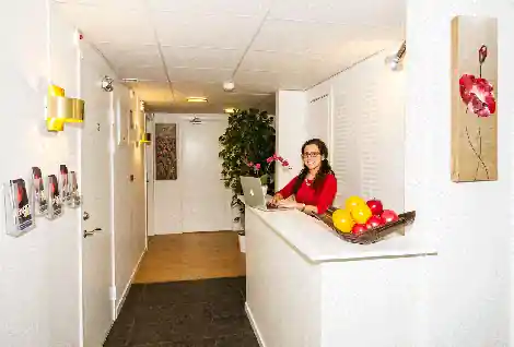 Receptionen på Örebro City Vandrarhem